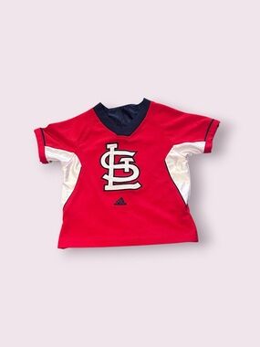 Adidas Toddler St. Louis Cardinals Red Baseball Team Tee Size 3T